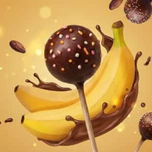 Cake pops chocolat banane